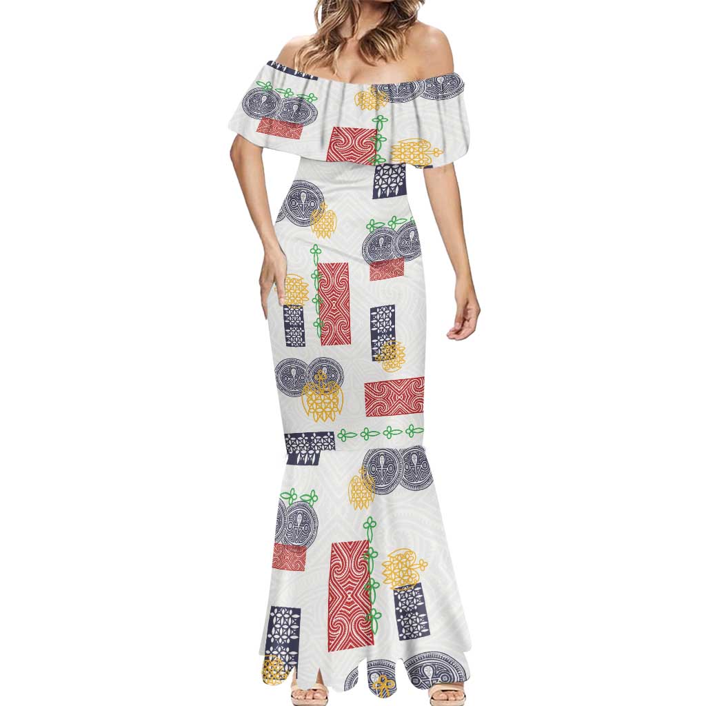 Vintage Lapita Mermaid Dress Iconic Double Face Pattern