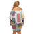 Vintage Lapita Off Shoulder Short Dress Iconic Double Face Pattern