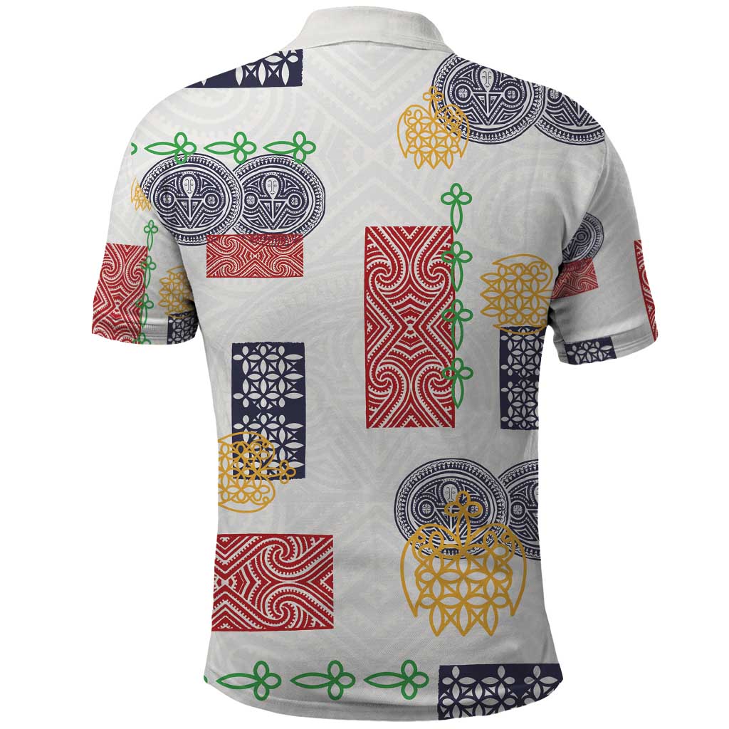 Vintage Lapita Polo Shirt Iconic Double Face Pattern