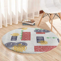 Vintage Lapita Round Carpet Iconic Double Face Pattern