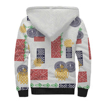 Vintage Lapita Sherpa Hoodie Iconic Double Face Pattern LT05 - Polynesian Pride