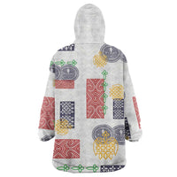 Vintage Lapita Wearable Blanket Hoodie Iconic Double Face Pattern LT05 - Polynesian Pride