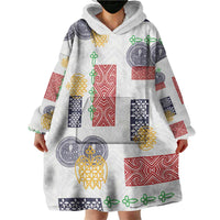Vintage Lapita Wearable Blanket Hoodie Iconic Double Face Pattern LT05 - Polynesian Pride
