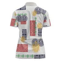 Vintage Lapita Women Polo Shirt Iconic Double Face Pattern