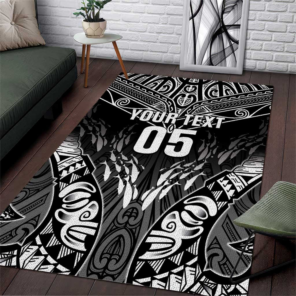 Custom New Zealand Fishing Area Rug Aotearoa Maori Koru - Polynesian Pride
