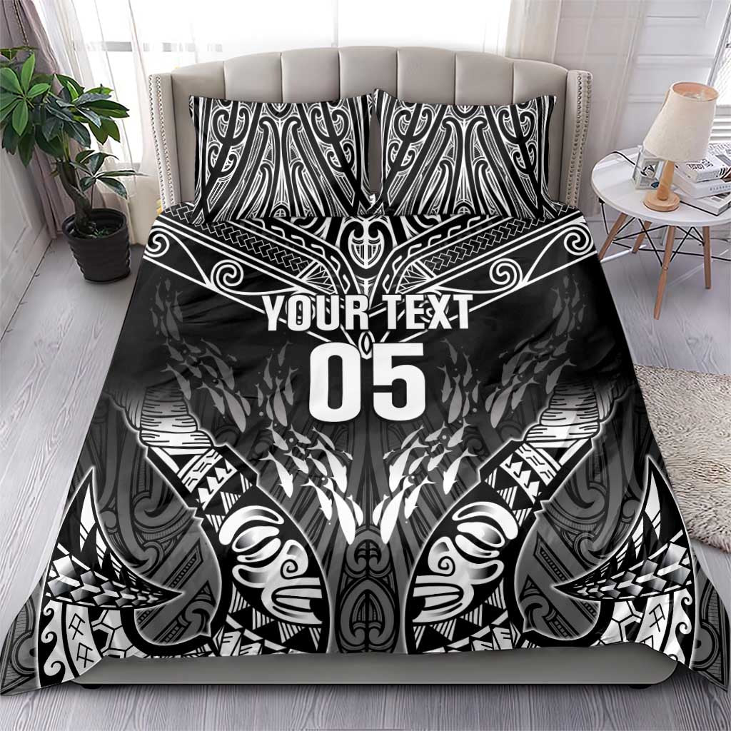 Custom New Zealand Fishing Bedding Set Aotearoa Maori Koru - Polynesian Pride