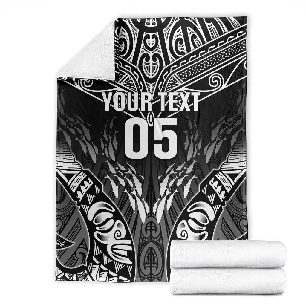 Custom New Zealand Fishing Blanket Aotearoa Maori Koru - Polynesian Pride