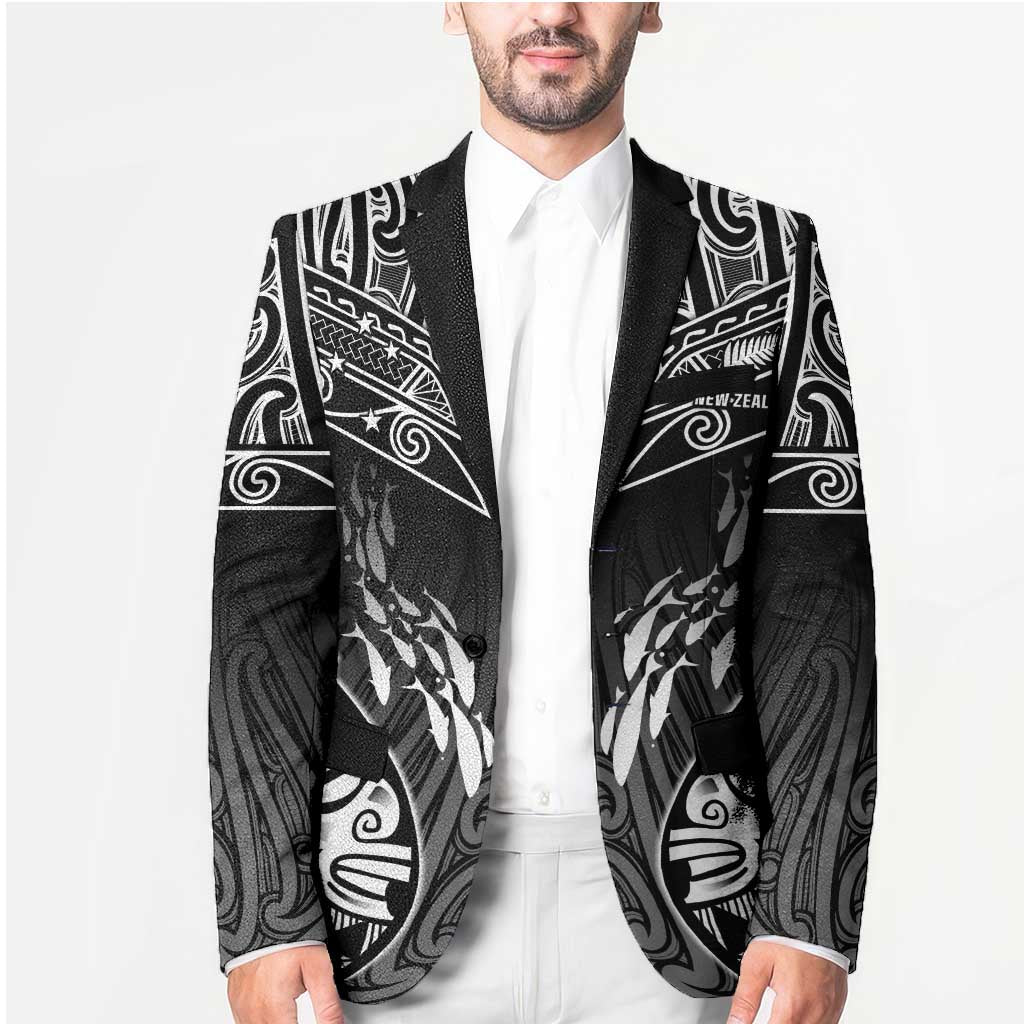 Custom New Zealand Fishing Blazer Aotearoa Maori Koru - Polynesian Pride