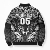Custom New Zealand Fishing Bomber Puffer Jacket Aotearoa Maori Koru - Polynesian Pride