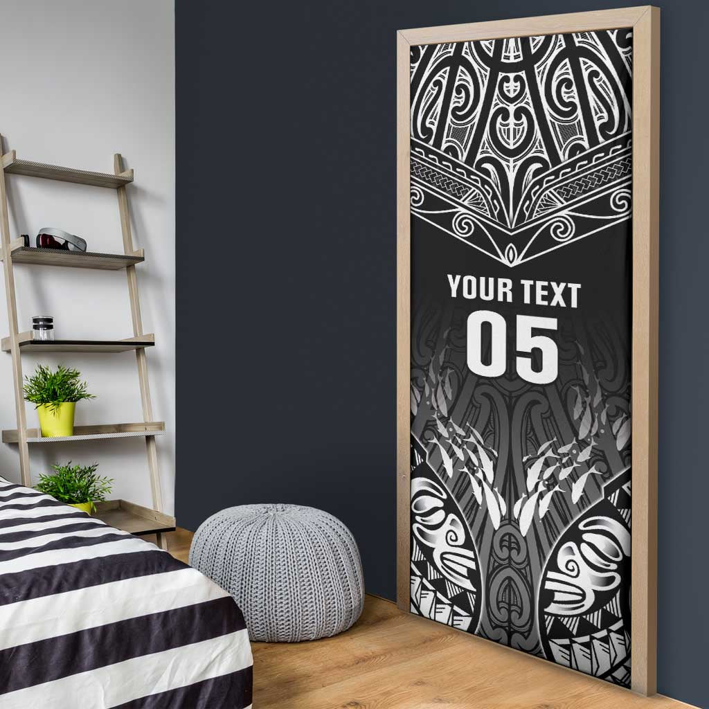 Custom New Zealand Fishing Door Cover Aotearoa Maori Koru - Polynesian Pride