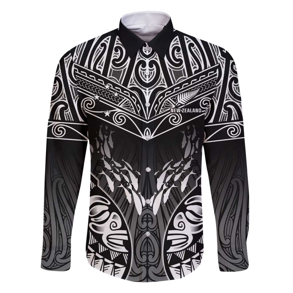 Custom New Zealand Fishing Family Matching Mermaid Dress and Hawaiian Shirt Aotearoa Maori Koru - Polynesian Pride