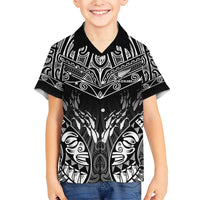 Custom New Zealand Fishing Family Matching Short Sleeve Bodycon Dress and Hawaiian Shirt Aotearoa Maori Koru - Polynesian Pride