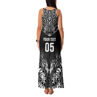 Custom New Zealand Fishing Family Matching Tank Maxi Dress and Hawaiian Shirt Aotearoa Maori Koru - Polynesian Pride
