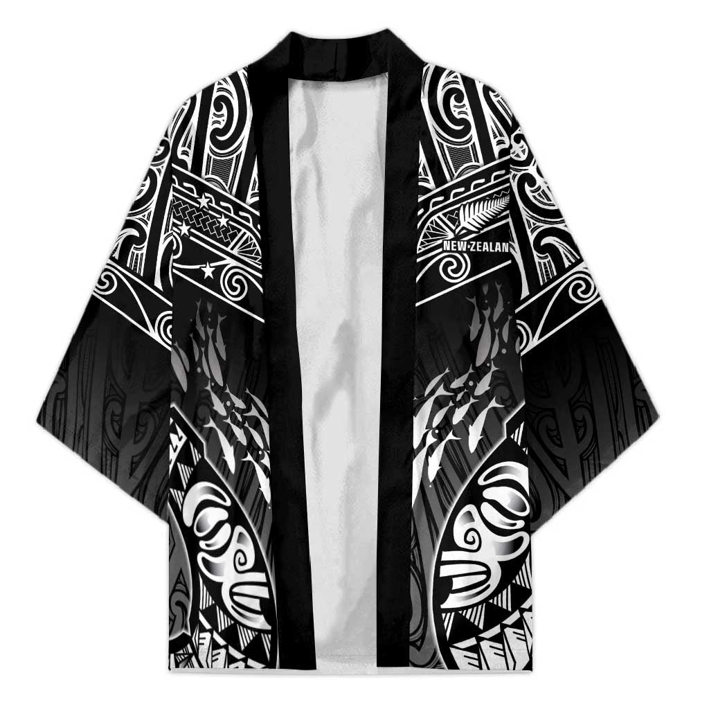 Custom New Zealand Fishing Kimono Aotearoa Maori Koru - Polynesian Pride