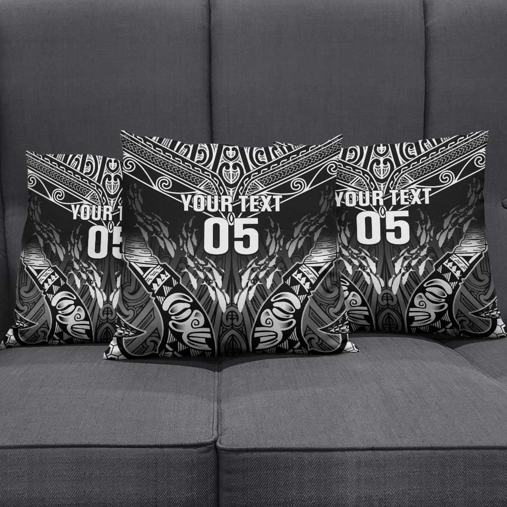 Custom New Zealand Fishing Pillow Cover Aotearoa Maori Koru - Polynesian Pride