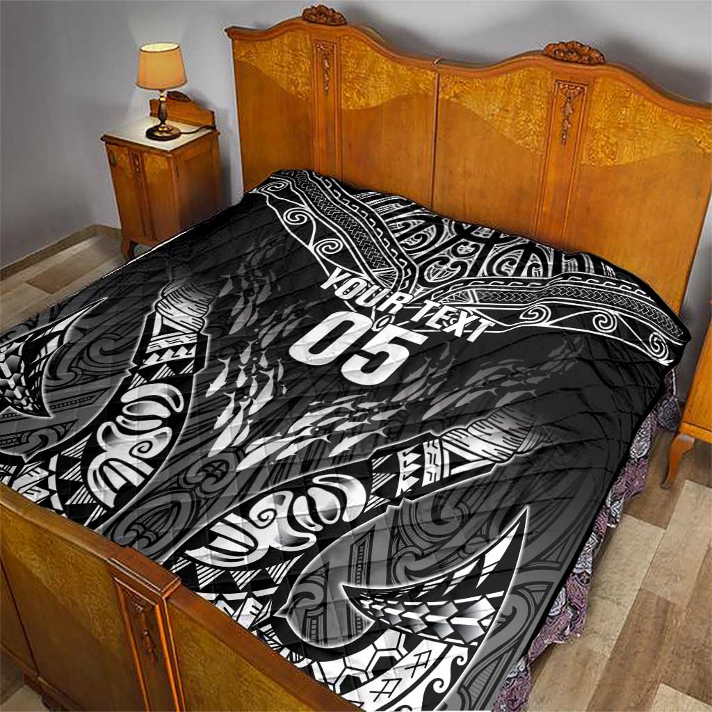 Custom New Zealand Fishing Quilt Aotearoa Maori Koru - Polynesian Pride