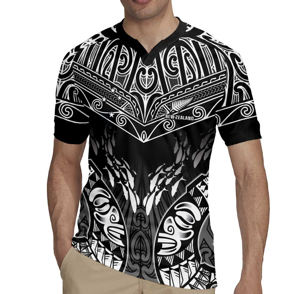 Custom New Zealand Fishing Rugby Jersey Aotearoa Maori Koru LT05 - Polynesian Pride