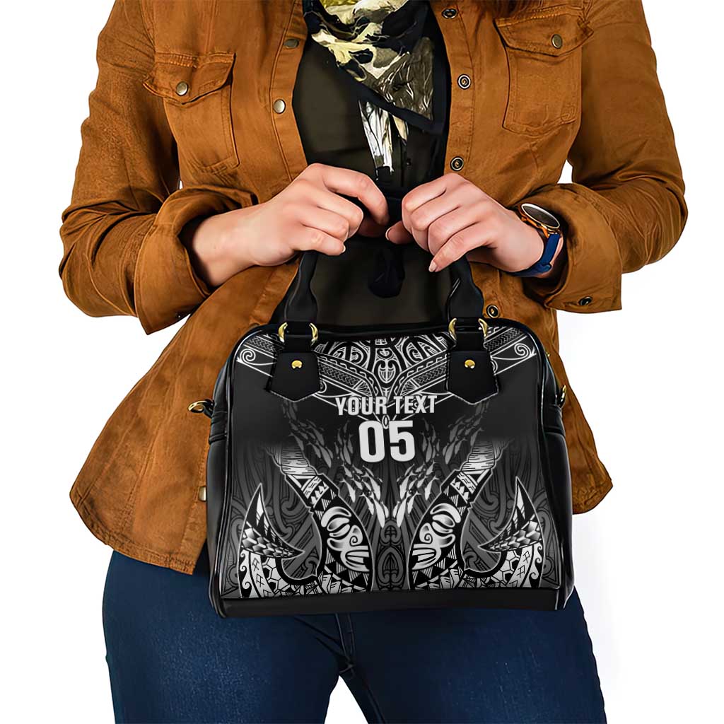 Custom New Zealand Fishing Shoulder Handbag Aotearoa Maori Koru - Polynesian Pride