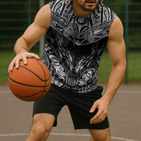 Custom New Zealand Fishing Sleeveless Hoodie Aotearoa Maori Koru - Polynesian Pride