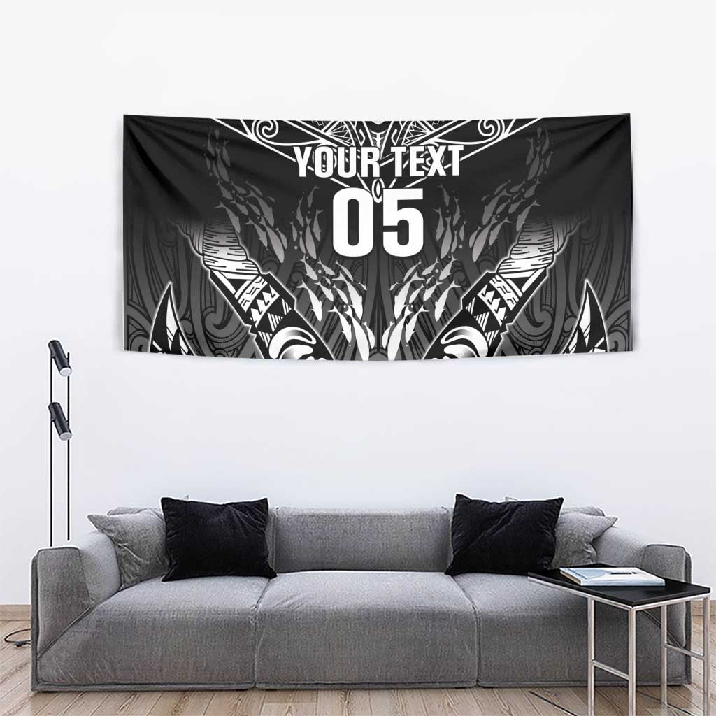 Custom New Zealand Fishing Tapestry Aotearoa Maori Koru - Polynesian Pride