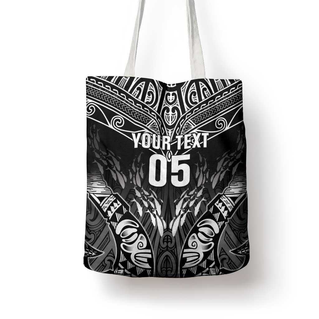 Custom New Zealand Fishing Tote Bag Aotearoa Maori Koru - Polynesian Pride