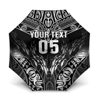 Custom New Zealand Fishing Umbrella Aotearoa Maori Koru - Polynesian Pride