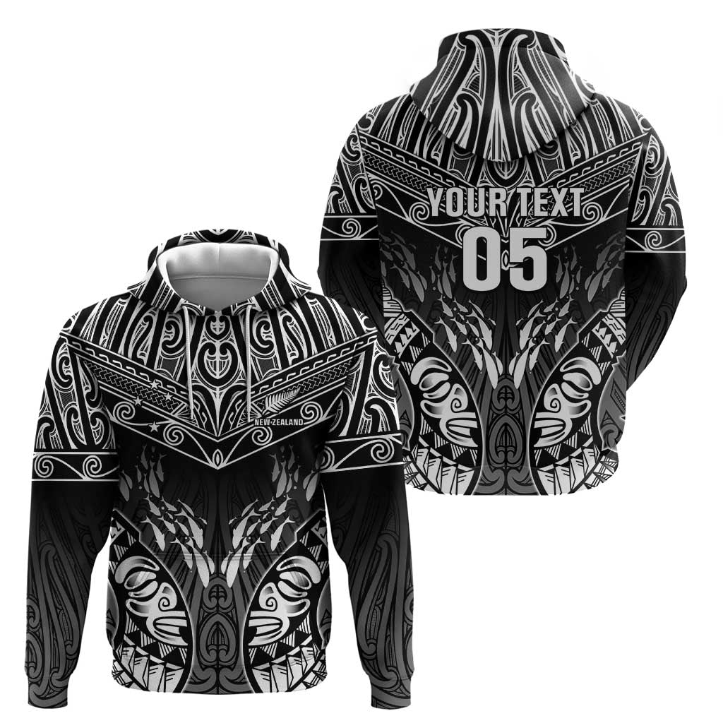 Custom New Zealand Fishing Zip Hoodie Aotearoa Maori Koru - Polynesian Pride