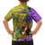 Personalised Hawaii Mardi Gras Family Matching Long Sleeve Bodycon Dress and Hawaiian Shirt Polynesian Pattern With Glitter Style LT05 - Polynesian Pride