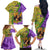 Personalised Hawaii Mardi Gras Family Matching Off Shoulder Long Sleeve Dress and Hawaiian Shirt Polynesian Pattern With Glitter Style LT05 - Polynesian Pride