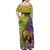 Personalised Hawaii Mardi Gras Family Matching Off Shoulder Maxi Dress and Hawaiian Shirt Polynesian Pattern With Glitter Style LT05 - Polynesian Pride