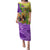 Personalised Hawaii Mardi Gras Puletasi Polynesian Pattern With Glitter Style LT05 Long Dress Yellow - Polynesian Pride