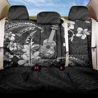Hawaii Ukulele Back Car Seat Cover Polynesian Pattern Mix Hibiscus Black Version