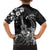 Hawaii Ukulele Kid Hawaiian Shirt Polynesian Pattern Mix Hibiscus Black Version LT05