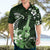 Hawaii Ukulele Hawaiian Shirt Polynesian Pattern Mix Hibiscus Green Version LT05