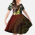 Hawaii Ukulele Family Matching Off Shoulder Maxi Dress and Hawaiian Shirt Polynesian Pattern Mix Hibiscus Reggae Version LT05