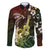Hawaii Ukulele Family Matching Puletasi and Hawaiian Shirt Polynesian Pattern Mix Hibiscus Reggae Version LT05