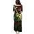 Hawaii Ukulele Family Matching Puletasi and Hawaiian Shirt Polynesian Pattern Mix Hibiscus Reggae Version LT05