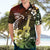 Hawaii Ukulele Hawaiian Shirt Polynesian Pattern Mix Hibiscus Reggae Version LT05