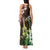 Hawaii Ukulele Tank Maxi Dress Polynesian Pattern Mix Hibiscus Reggae Version LT05