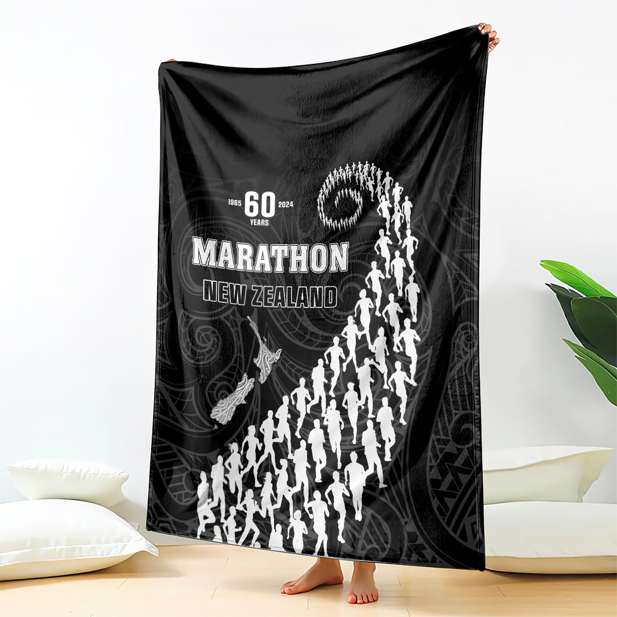 New Zealand Marathon Blanket Maori Style LT05 - Polynesian Pride