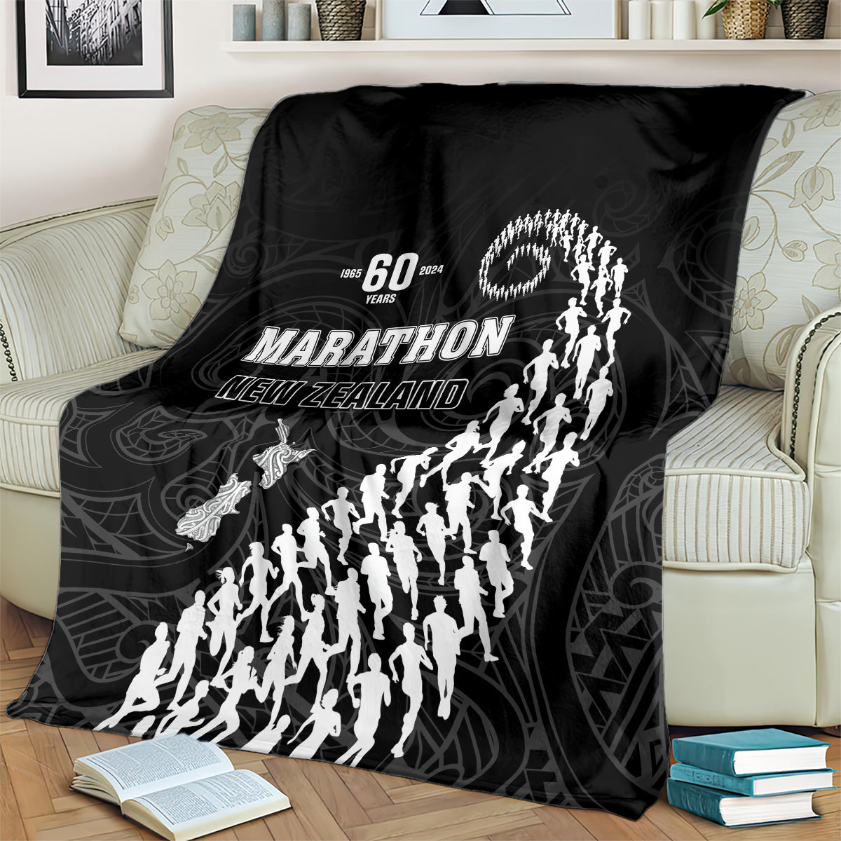 New Zealand Marathon Blanket Maori Style LT05 - Polynesian Pride