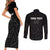 Custom New Zealand Marathon Couples Matching Short Sleeve Bodycon Dress and Long Sleeve Button Shirt Maori Style