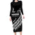 Custom New Zealand Marathon Family Matching Long Sleeve Bodycon Dress and Hawaiian Shirt Maori Style