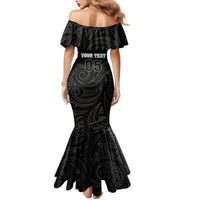 Custom New Zealand Marathon Family Matching Mermaid Dress and Hawaiian Shirt Maori Style