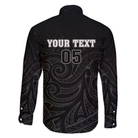 Custom New Zealand Marathon Family Matching Off The Shoulder Long Sleeve Dress and Hawaiian Shirt Maori Style
