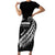 Custom New Zealand Marathon Family Matching Short Sleeve Bodycon Dress and Hawaiian Shirt Maori Style