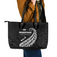 New Zealand Marathon Leather Tote Bag Maori Style LT05 - Polynesian Pride