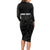 Custom New Zealand Marathon Long Sleeve Bodycon Dress Maori Style