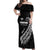 Custom New Zealand Marathon Off Shoulder Maxi Dress Maori Style