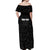 Custom New Zealand Marathon Off Shoulder Maxi Dress Maori Style